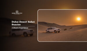 Dubai desert safari sunrise | Dubai desert sunset tour Blog Banner by Dubai Desert Safari Trip