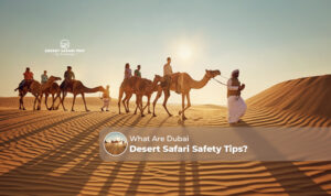Dubai desert safari safety Blog Banner by dubaidesertsafaritrip.com