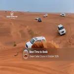 Best time to book a desert safari in October 2026.