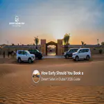 Best time to book a Dubai desert safari in 2026.